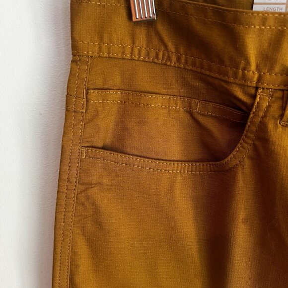 prAna Men's 30"W/10"L Double Peak Hiking Trail Short ANTIQUE BRONZE - Picture 4 of 8